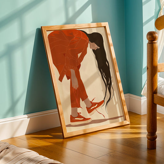 Praha Bohemian Artwork in a Lifestyle Setting