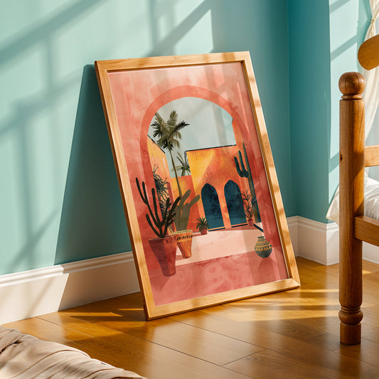 Praha Bohemian Artwork in a Lifestyle Setting