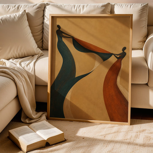Canvas Art in a Lifestyle Setting