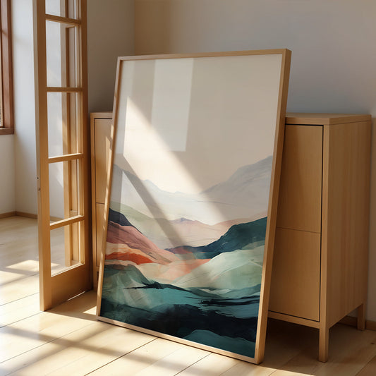 Abstract Artwork in a Lifestyle Setting