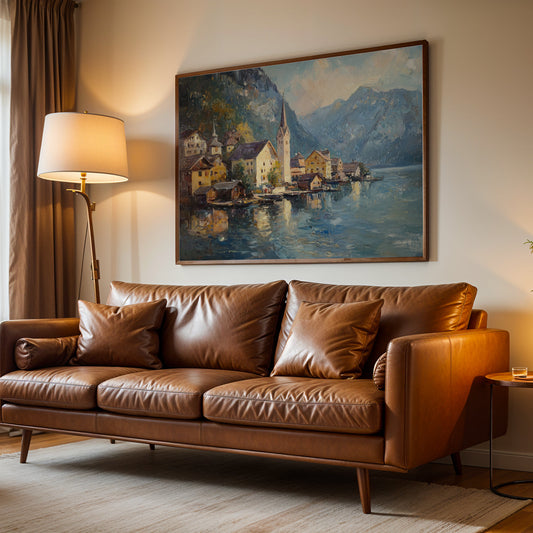 Europeal Alps Artwork in a Lifestyle Setting