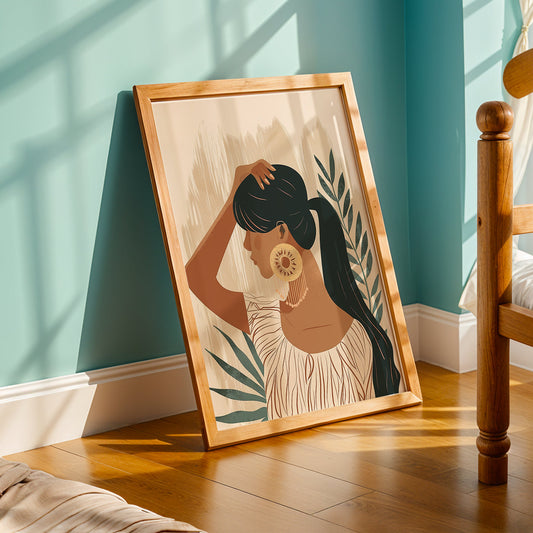 Praha Bohemian Artwork in a Lifestyle Setting