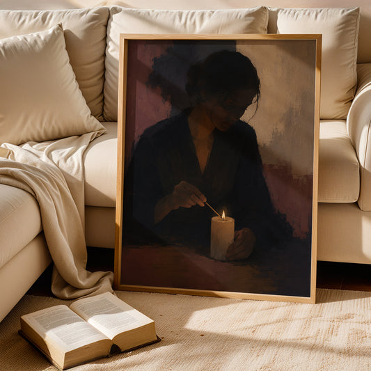 Canvas Art in a Lifestyle Setting
