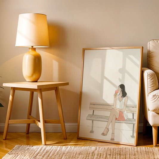 Minimalist Artwork in a Lifestyle Setting