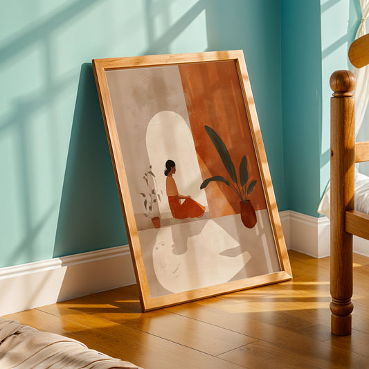 Praha Bohemian Artwork in a Lifestyle Setting