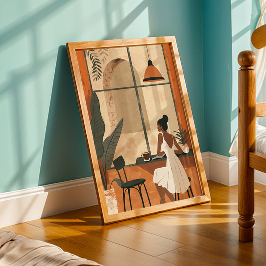 Praha Bohemian Artwork in a Lifestyle Setting