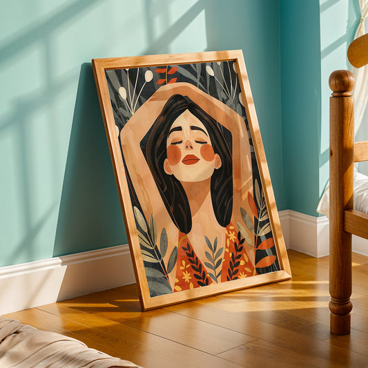 Praha Bohemian Artwork in a Lifestyle Setting