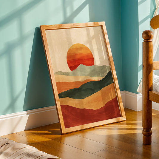 Praha Bohemian Artwork in a Lifestyle Setting