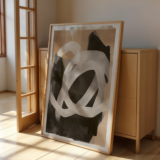 Abstract Painting for Home Tangled Glitch by NYC Abstract