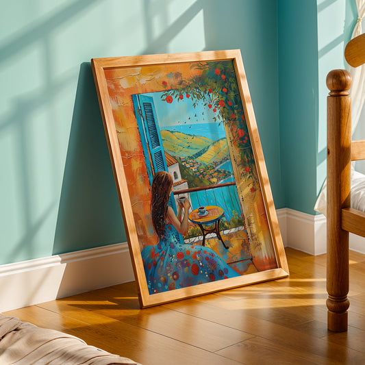 Praha Bohemian Artwork in a Lifestyle Setting