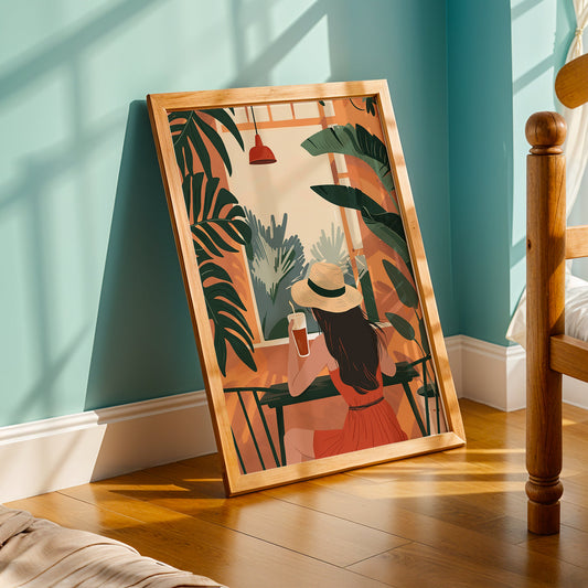 Praha Bohemian Artwork in a Lifestyle Setting