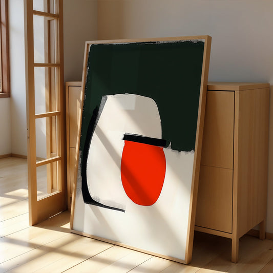 Abstract Painting for Home Temporal Red by NYC Abstract