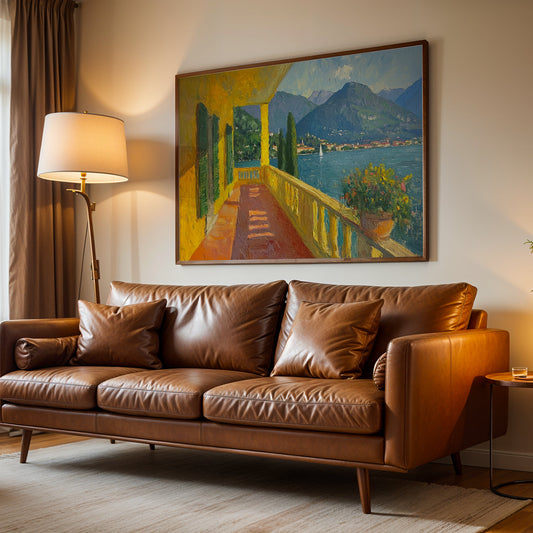 Europeal Alps Artwork in a Lifestyle Setting