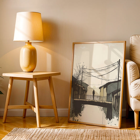 Minimalist Artwork in a Lifestyle Setting