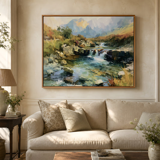 Canvas Art in a Lifestyle Setting
