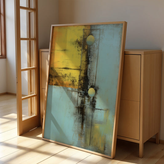 Abstract Artwork in a Lifestyle Setting