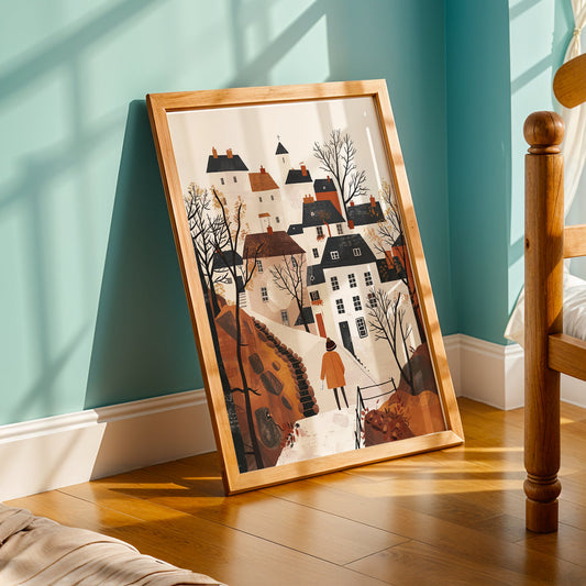 Praha Bohemian Artwork in a Lifestyle Setting