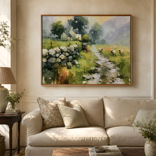Canvas Art in a Lifestyle Setting