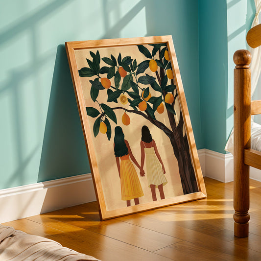 Praha Bohemian Artwork in a Lifestyle Setting