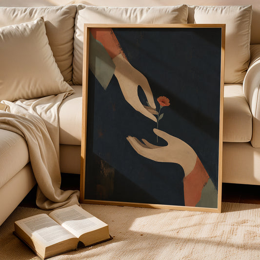 Canvas Art in a Lifestyle Setting