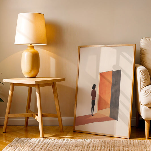 Minimalist Artwork in a Lifestyle Setting