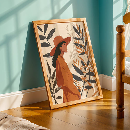 Praha Bohemian Artwork in a Lifestyle Setting