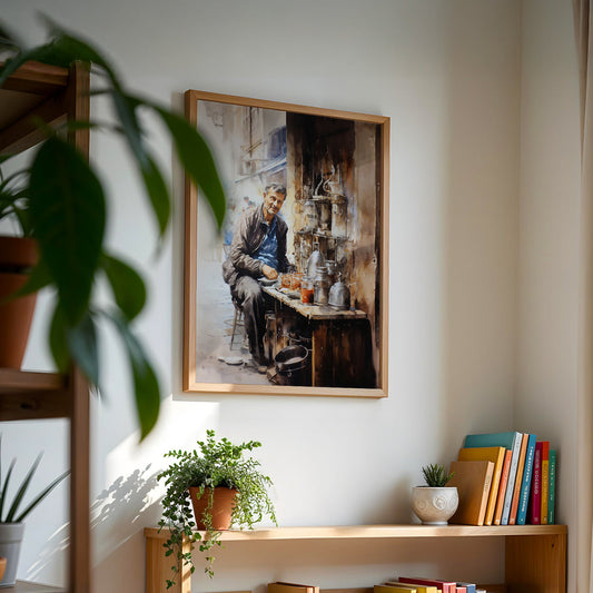 Turkish Artwork in a Lifestyle Setting