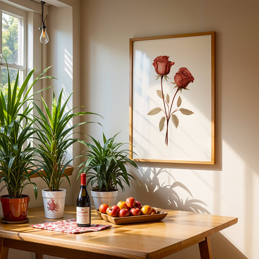 Boho Artwork in a Lifestyle Setting