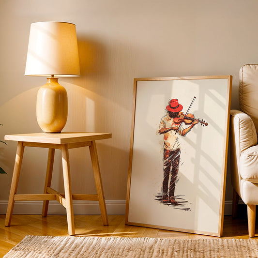 Minimalist Artwork in a Lifestyle Setting