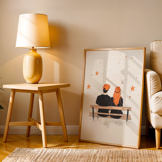 Minimalist Artwork in a Lifestyle Setting