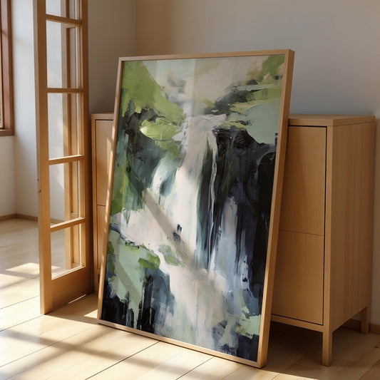 Abstract Artwork in a Lifestyle Setting