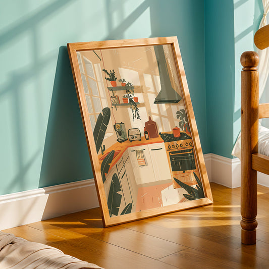 Praha Bohemian Artwork in a Lifestyle Setting