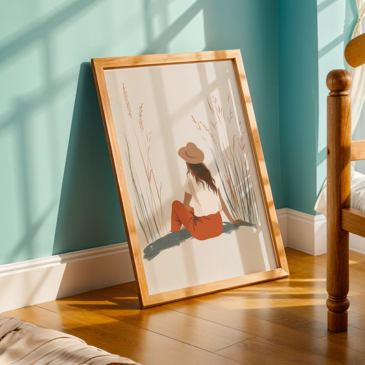 Praha Bohemian Artwork in a Lifestyle Setting