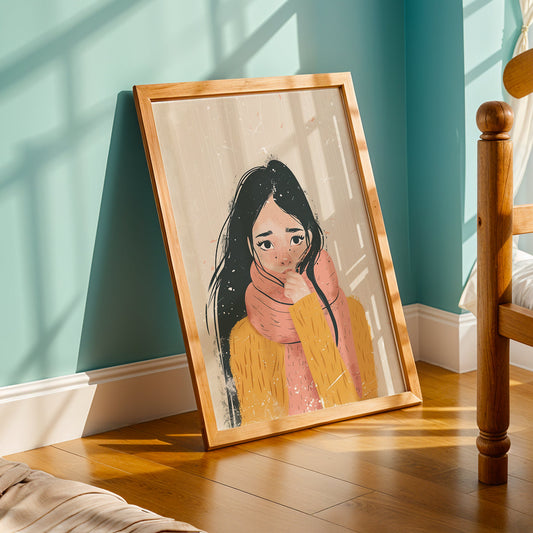 Praha Bohemian Artwork in a Lifestyle Setting