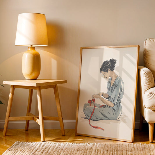 Minimalist Artwork in a Lifestyle Setting