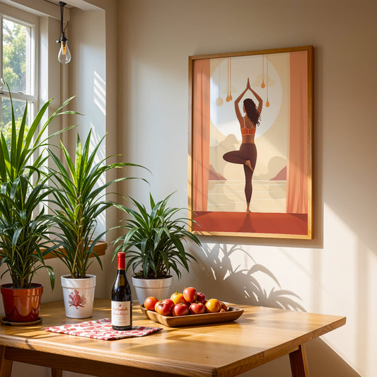 Boho Artwork in a Lifestyle Setting