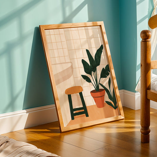 Praha Bohemian Artwork in a Lifestyle Setting