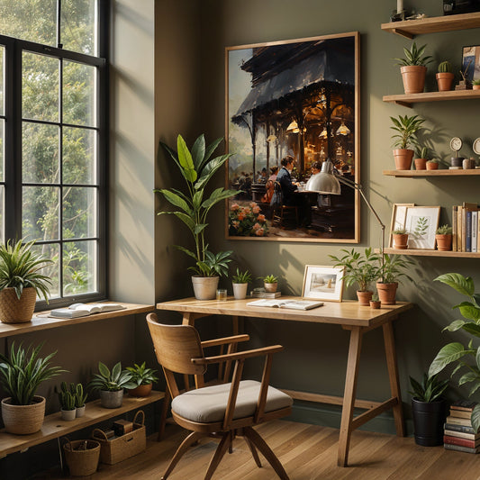 Vintage London Artwork in a Lifestyle Setting