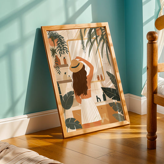 Praha Bohemian Artwork in a Lifestyle Setting