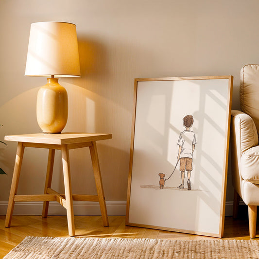 Minimalist Artwork in a Lifestyle Setting