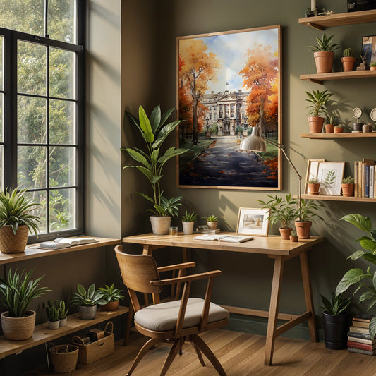 Vintage London Artwork in a Lifestyle Setting