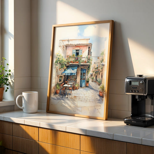 Cafe Artwork in a Lifestyle Setting