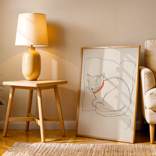 Minimalist Artwork in a Lifestyle Setting