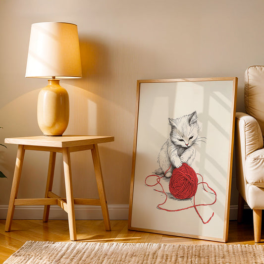 Minimalist Artwork in a Lifestyle Setting