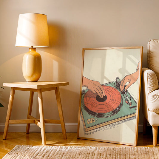 Minimalist Artwork in a Lifestyle Setting