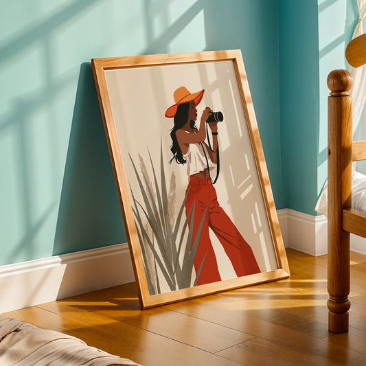 Praha Bohemian Artwork in a Lifestyle Setting