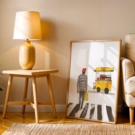 Minimalist Artwork in a Lifestyle Setting