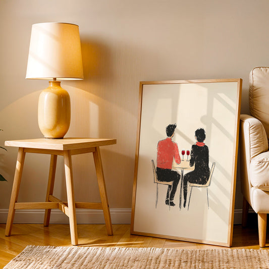 Minimalist Artwork in a Lifestyle Setting