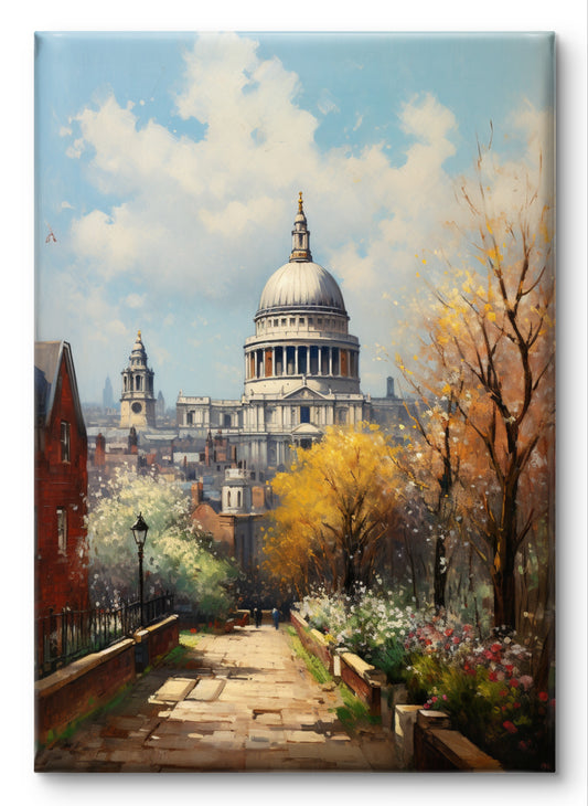 St Pauls Cathedral in Autumn by Vintage London