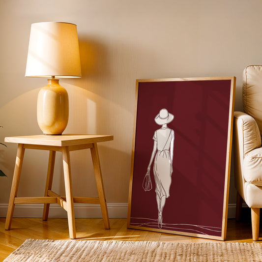 Minimalist Artwork in a Lifestyle Setting